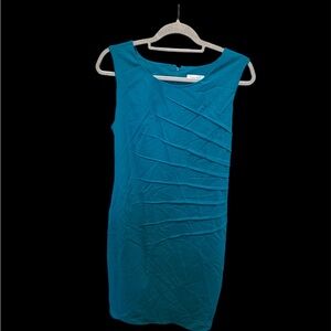 Calvin Klein Teal Sleeveless Midi Dress